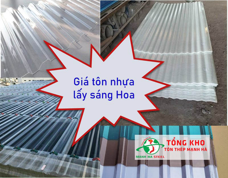 Bảng Báo Giá Tôn Nhựa Lấy Sáng Hoa Sen