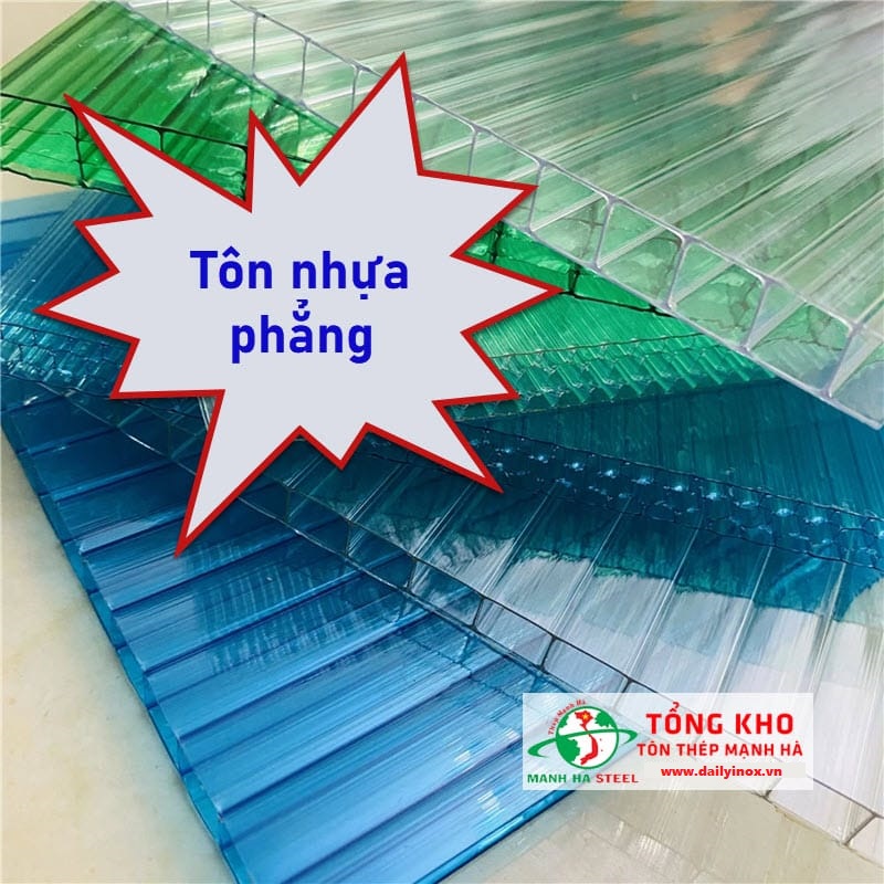 Bảng Báo Giá Tôn Nhựa Phẳng Lấy Sáng Polycarbonate