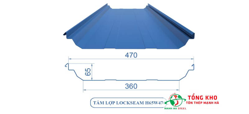 Bảng Báo Giá Tôn SeamLock 470 mm, 1040 mm