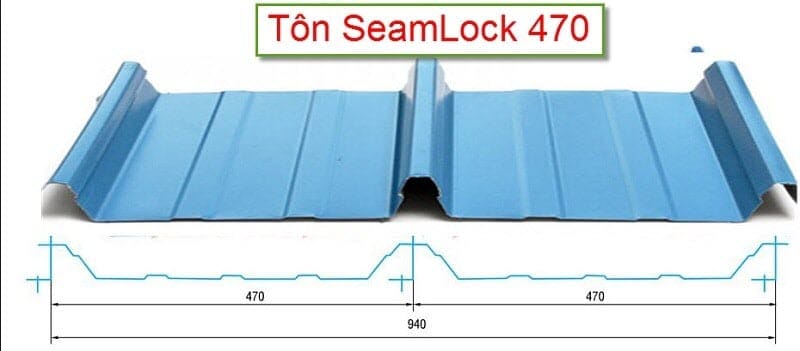 Bảng Báo Giá Tôn Seamlock Đông Á 500 mm, 1040 mm