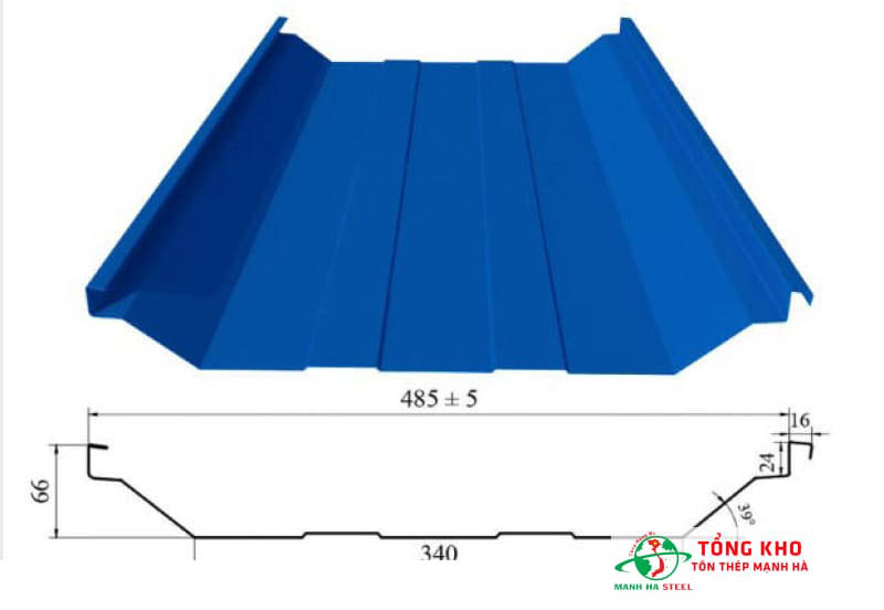 Bảng Báo Giá Tôn SeamLock 470 mm, 1040 mm