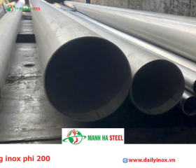 Ống đúc inox Trung Quốc 200 mm, Ống thép đúc inox Trung Quốc 200 mm