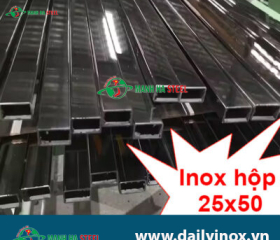 Hộp Inox Chữ Nhật Công Nghiệp 25x50 - Đại lý Inox Mạnh Hà và Bảng Giá