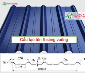 Bảng Báo Giá Tôn 5 Sóng Vuông Công Nghiệp
