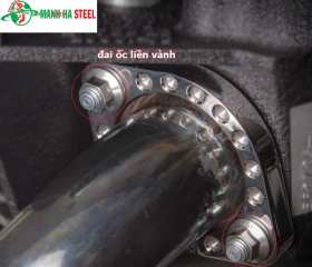 Êcu liền long đen inox 304