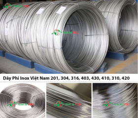 Dây Phi Inox Việt Nam 201, 304, 316, 403, 430, 410, 310, 420 - Đại lý Inox Mạnh Hà