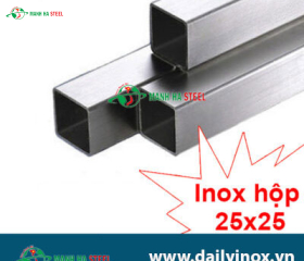 Hộp Inox Vuông 25.0x25.0mm - Đại lý Inox Mạnh Hà: Thông số kỹ thuật và Bảng giá