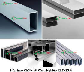 Hộp Inox Chữ Nhật Công Nghiệp 12.7x25.4 - Đại lý Inox Mạnh Hà và Bảng Giá