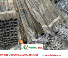 Bảng Báo Giá INOX Hộp 30×30 (SUS304/316/201)