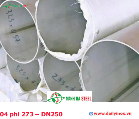 Ống đúc inox Trung Quốc 10 inch, Ống thép đúc inox Trung Quốc 273 mm (phi 273 )