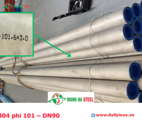 Ống đúc inox Trung Quốc 101.60 mm, Ống thép đúc inox Trung Quốc 101.60 mm