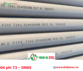 Bảng Báo Giá Ống inox 304 phi 73 – DN65