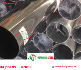 Bảng Báo Giá Ống inox 304 phi 89 – DN80