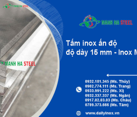 Tấm inox ấn độ độ dày 15 mm 