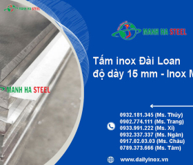 Tấm inox Đài Loan độ dày 15 mm