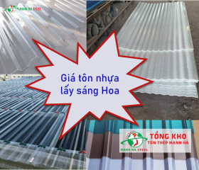 Bảng Báo Giá Tôn Nhựa Lấy Sáng Hoa Sen